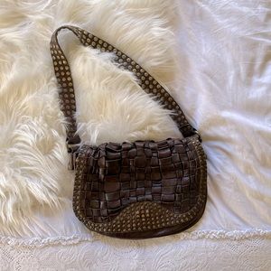 Frye Chocolate Brown Leather Purse, S